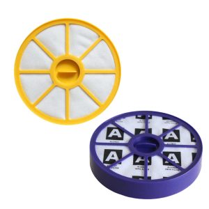 Filter set for Dyson DC14 upright vacuum cleaners, including HEPA and pre-motor filters