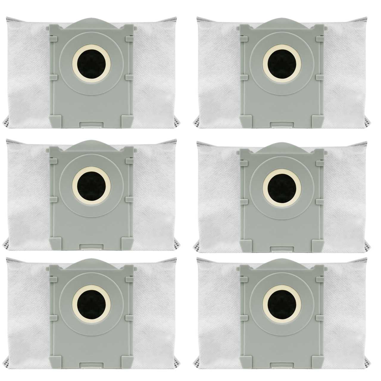6-Pack Dust Bags Compatible with Ecovacs Deebot X8, T50, T50 Max, N50 & T80 Robot Vacuum Cleaners