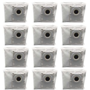 12-Pack Antibacterial Disposable Dust Bags for Ecovacs DEEBOT X11 Pro Omni Robot Vacuum Cleaner
