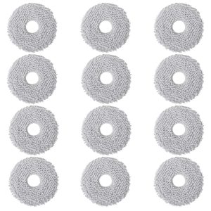 12-Pack Replacement Mopping Pads Compatible with Ecovacs T50, T50 Max, N50, N30, T30 & T30S Robot Vacuum Cleaners