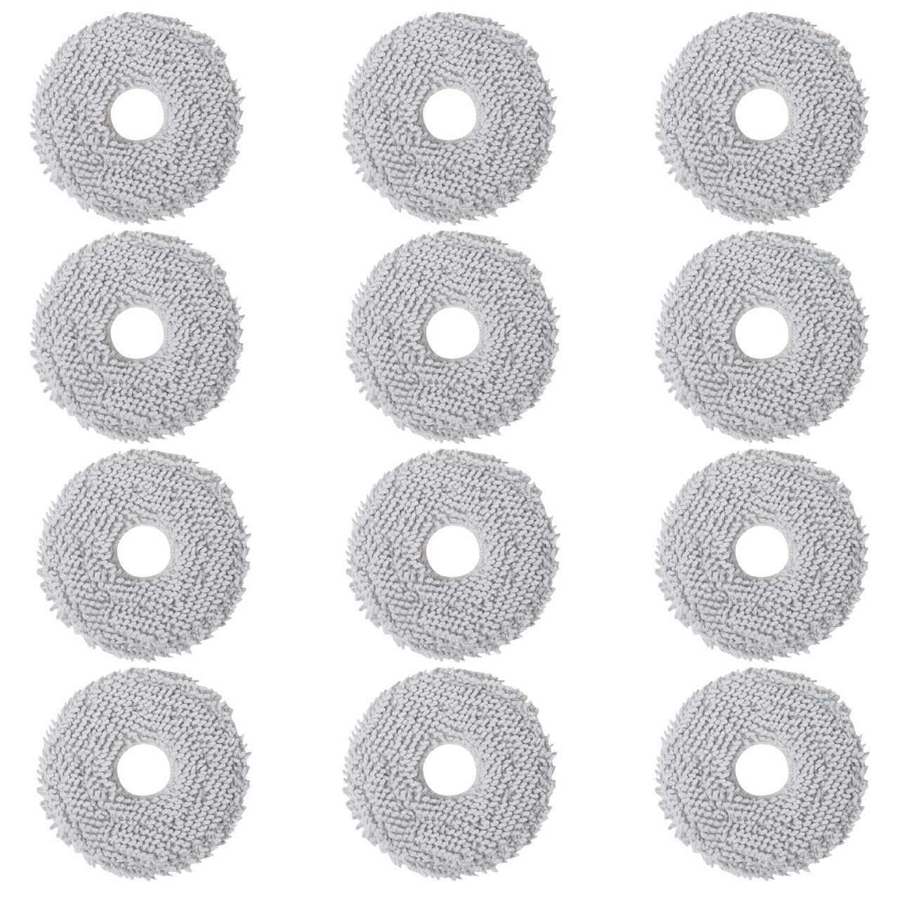 12-Pack Replacement Mopping Pads Compatible with Ecovacs T50, T50 Max, N50, N30, T30 & T30S Robot Vacuum Cleaners