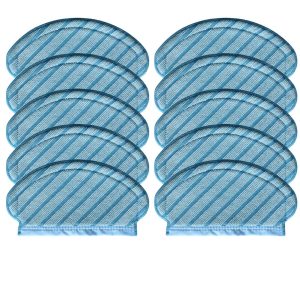 10 Pack Washable Mopping Pads Compatible with Ecovacs Deebot OZMO 700, 750, 920, 950, N7 & T5 Robot Vacuum Cleaners