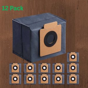 12-Pack Replacement Dust Bags for eufy Clean RoboVac X8 Pro SES & X10 Pro Omni Robot Vacuum Cleaners