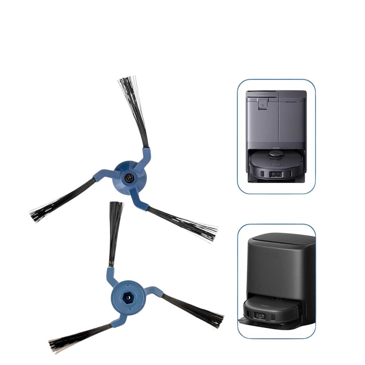 8-Pack Replacement Side Brushes for eufy X10 Pro Omni & X9 Pro Robot Vacuum Cleaners - Image 4