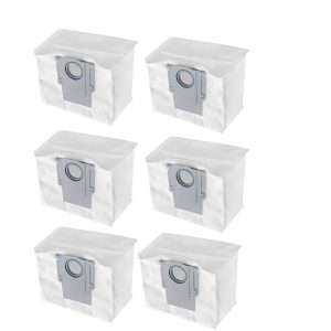 6 Replacement Auto-Empty Dust Bags for Roborock Q & S Series Robot Vacuum Cleaners