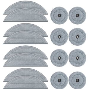 8 Pack Replacement Mopping Pads for Roborock Saros 10 Robot Vacuum Cleaners