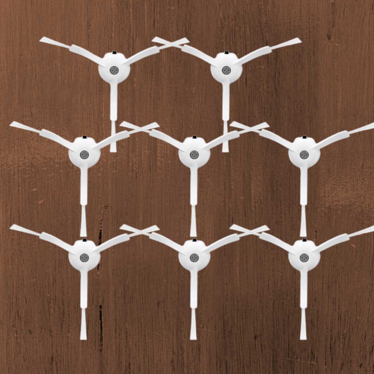 8-Pack White Side Brush Replacements for Roborock S8, S7, S6, S5, Q5, Q7, Q8 & Qrevo Series Robot Vacuums