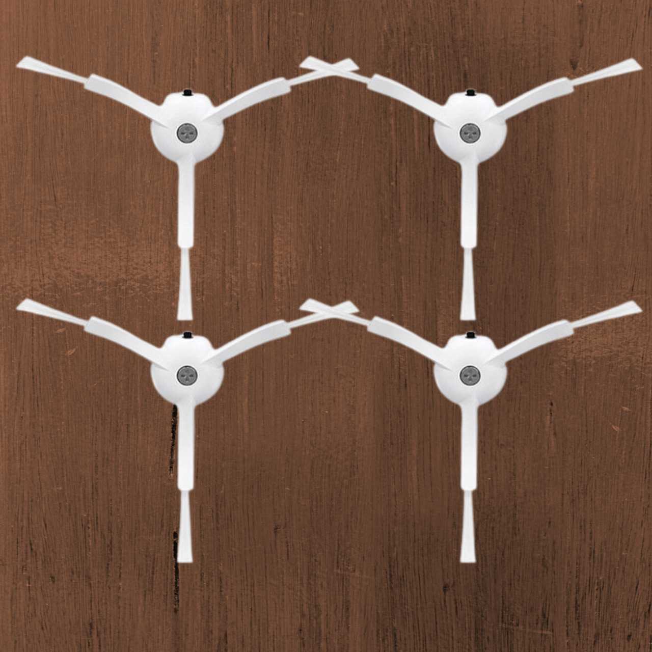 8-Pack White Side Brush Replacements for Roborock S8, S7, S6, S5, Q5, Q7, Q8 & Qrevo Series Robot Vacuums - Image 2