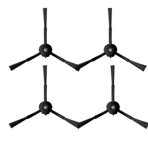 4-Pack 3-Arm Side Brush Replacements for Roborock S8, S7, S6, S5, Q5, Q7, Q8 & Qrevo Series Robot Vacuums