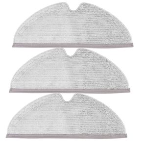 Set of 3 Microfiber Mop Cloths for Roborock S6, S5, Q7, E35 & E20 Robot Vacuum Cleaners – High-Performance Replacement Mopping Pads